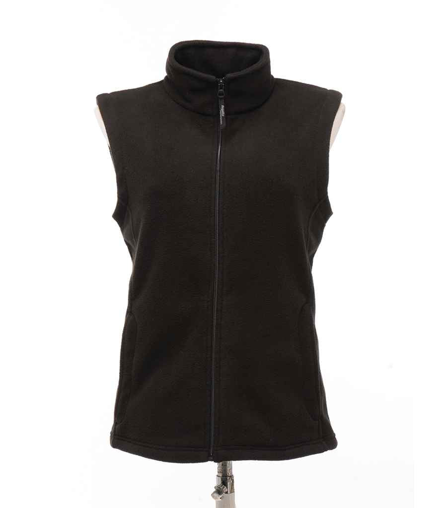 Regatta Ladies Micro Fleece Bodywarmer in Black by Regatta — Custom branded clothing by Print Press, featuring premium embroidery produced in our specialist print lab in the UK.