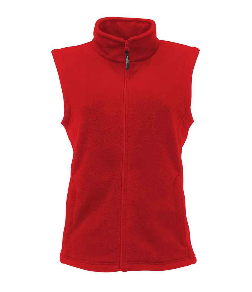 Regatta Ladies Micro Fleece Bodywarmer in Classic Red by Regatta — Custom branded clothing by Print Press, featuring premium embroidery produced in our specialist print lab in the UK.