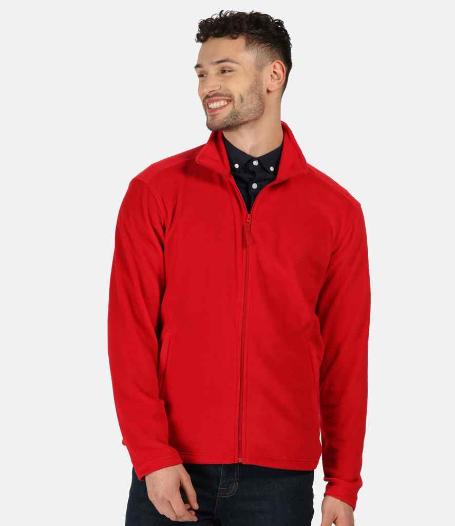 Regatta Classic Micro Fleece Jacket in Classic Red by Regatta — Custom branded clothing by Print Press, featuring premium embroidery produced in our specialist print lab in the UK.