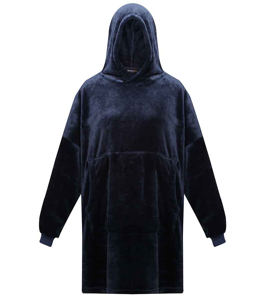 Regatta Snuggler Oversized Fleece Hoodie in ONE Navy by Regatta — Custom branded clothing by Print Press, featuring premium embroidery produced in our specialist print lab in the UK.