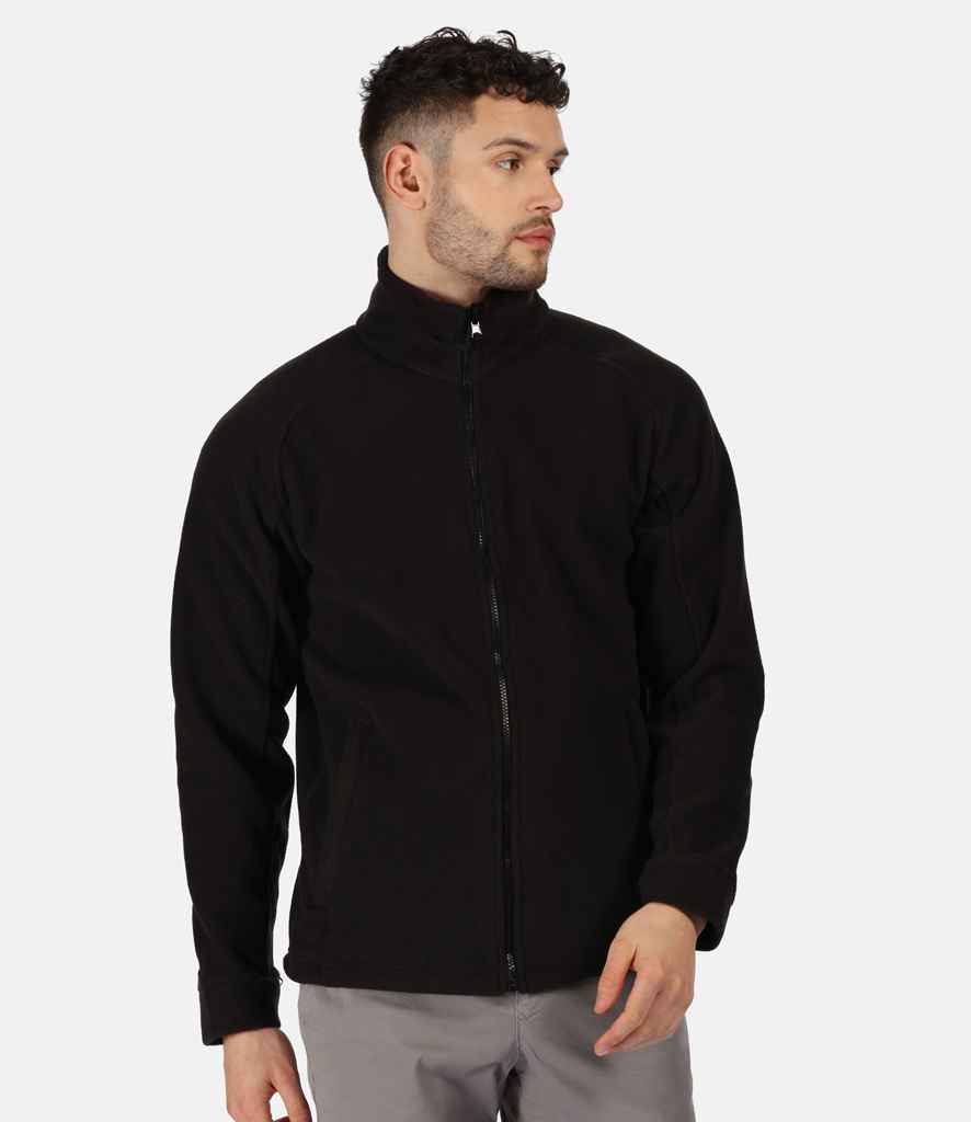 Regatta Thor III Fleece Jacket in Black by Regatta — Custom branded clothing by Print Press, featuring premium embroidery produced in our specialist print lab in the UK.