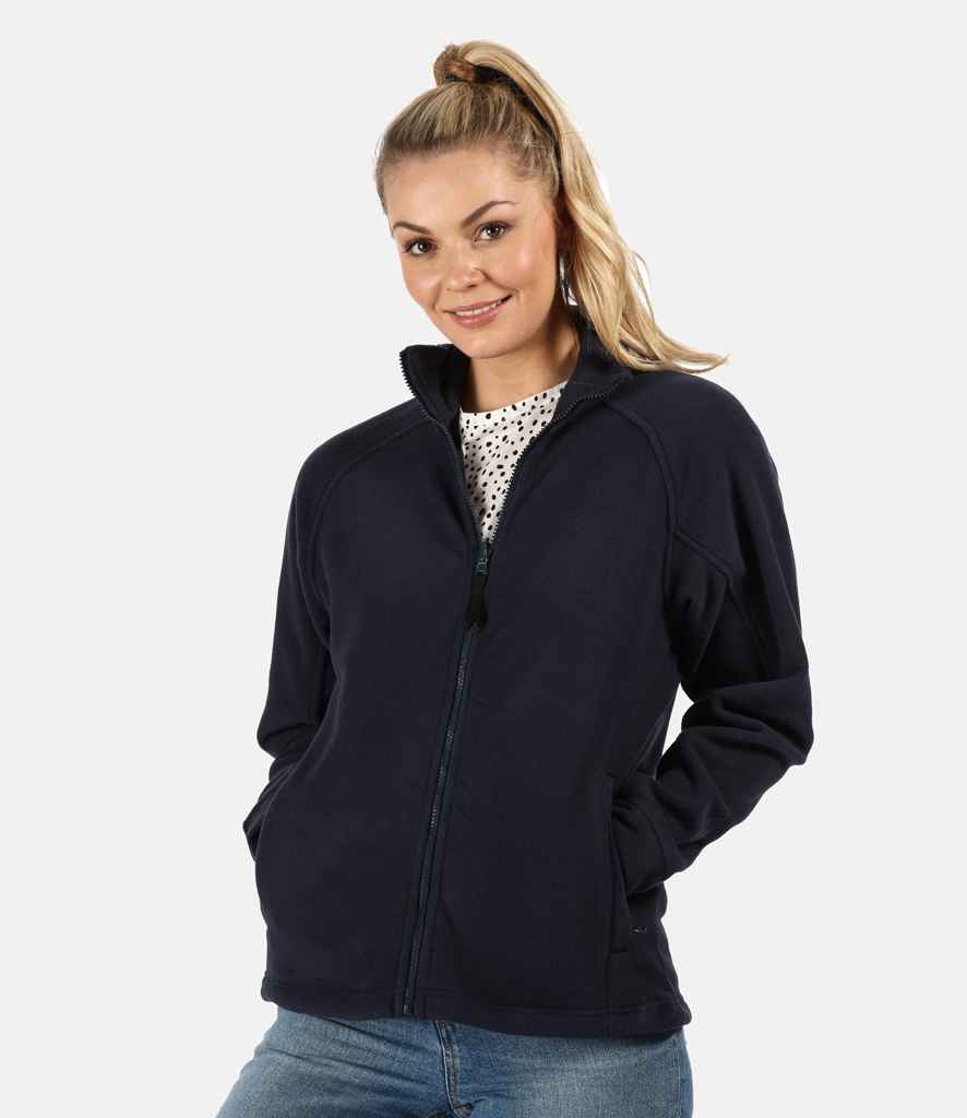Regatta Ladies Thor III Fleece Jacket in Dark Navy by Regatta — Custom branded clothing by Print Press, featuring premium embroidery produced in our specialist print lab in the UK.