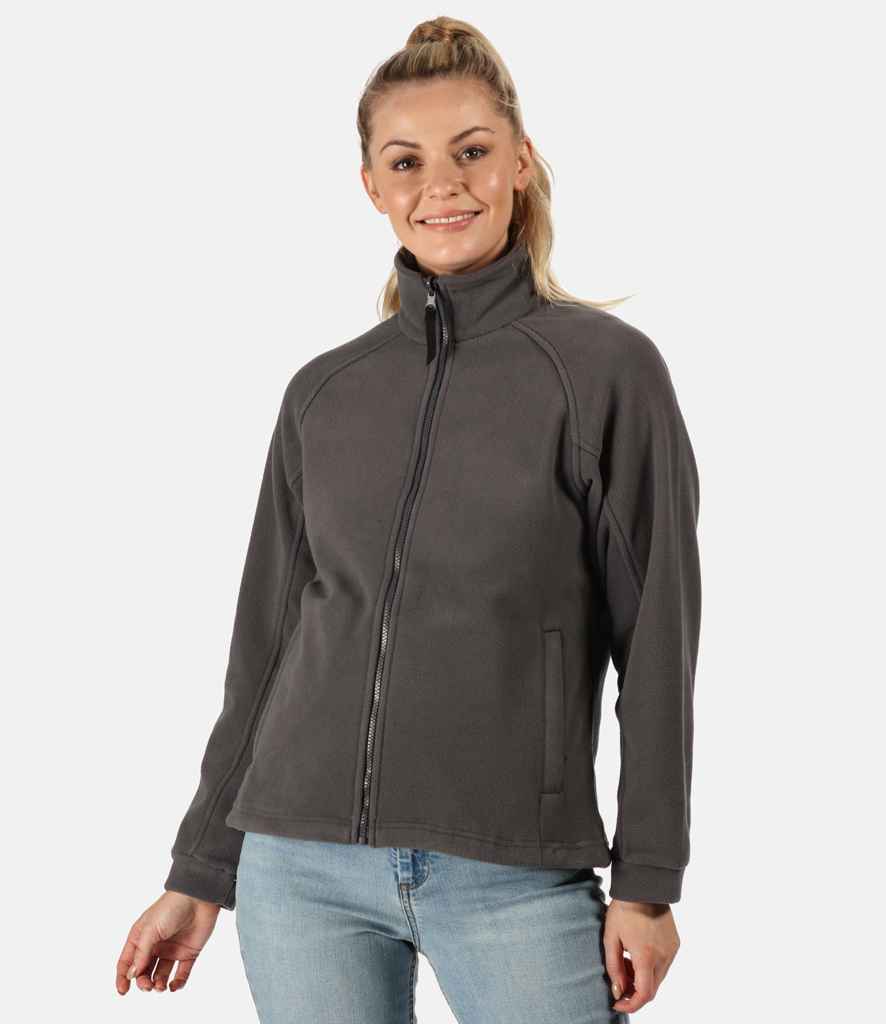 Regatta Ladies Thor III Fleece Jacket in Seal Grey by Regatta — Custom branded clothing by Print Press, featuring premium embroidery produced in our specialist print lab in the UK.