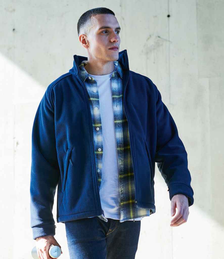 Regatta Sigma Heavyweight Fleece Jacket in Dark Navy by Regatta — Custom branded clothing by Print Press, featuring premium embroidery produced in our specialist print lab in the UK.