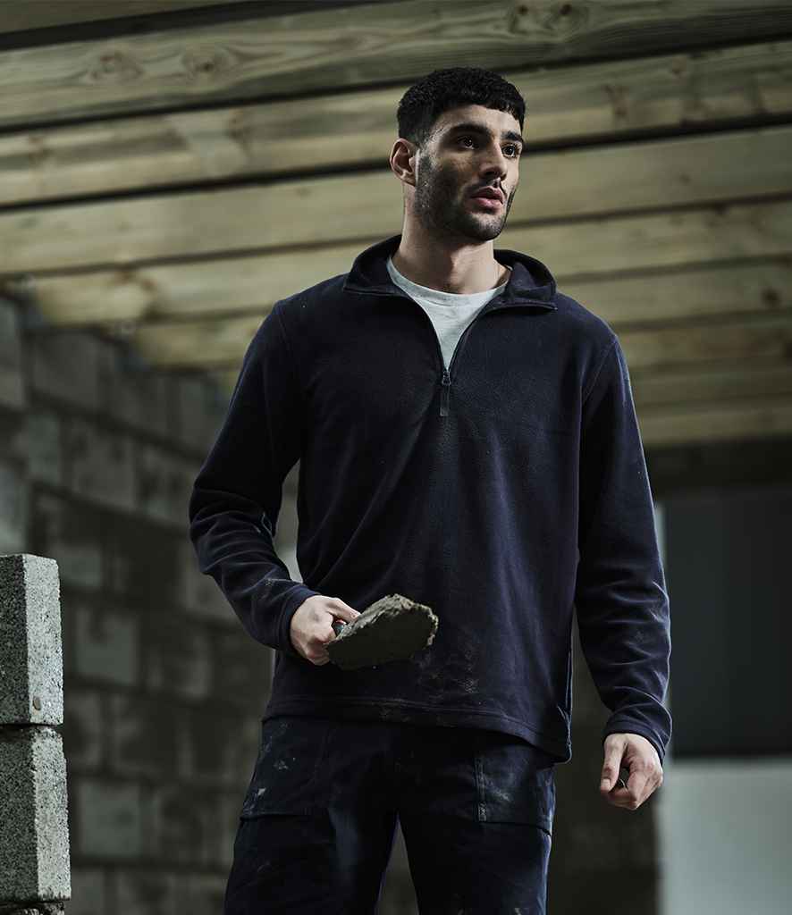 Regatta Zip Neck Micro Fleece in Black by Regatta — Custom branded clothing by Print Press, featuring premium embroidery produced in our specialist print lab in the UK.