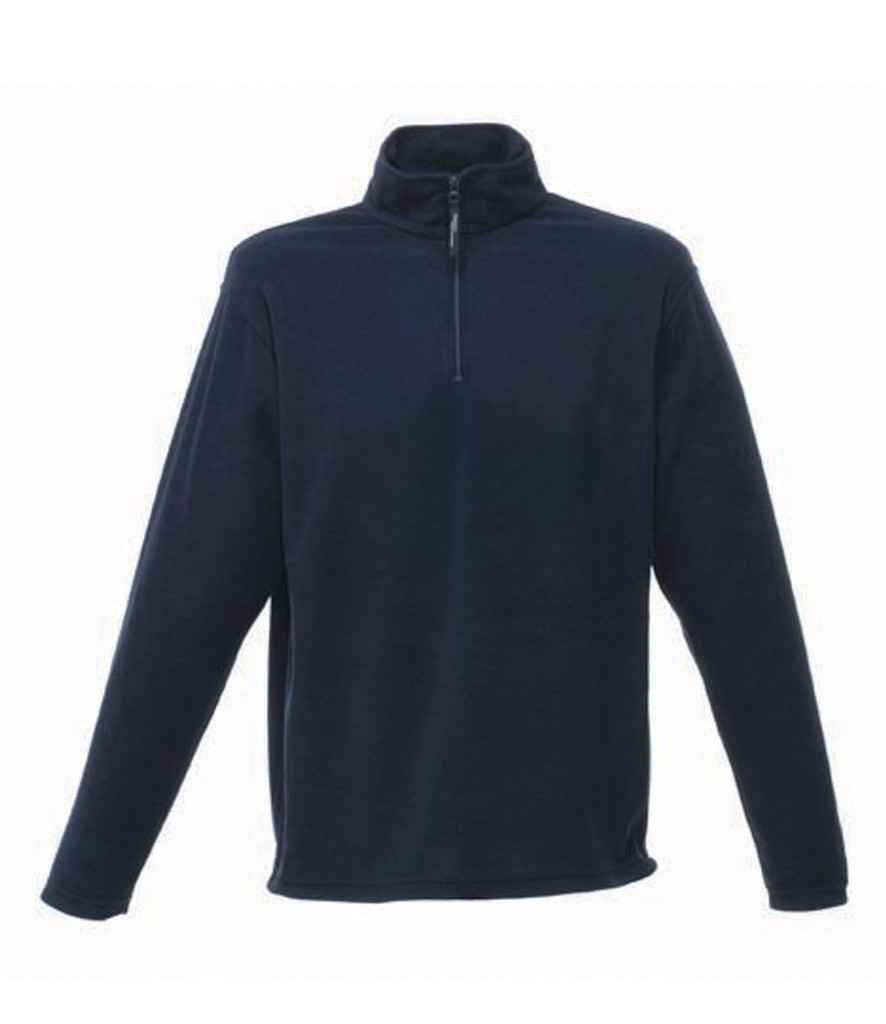 Regatta Zip Neck Micro Fleece in Dark Navy by Regatta — Custom branded clothing by Print Press, featuring premium embroidery produced in our specialist print lab in the UK.
