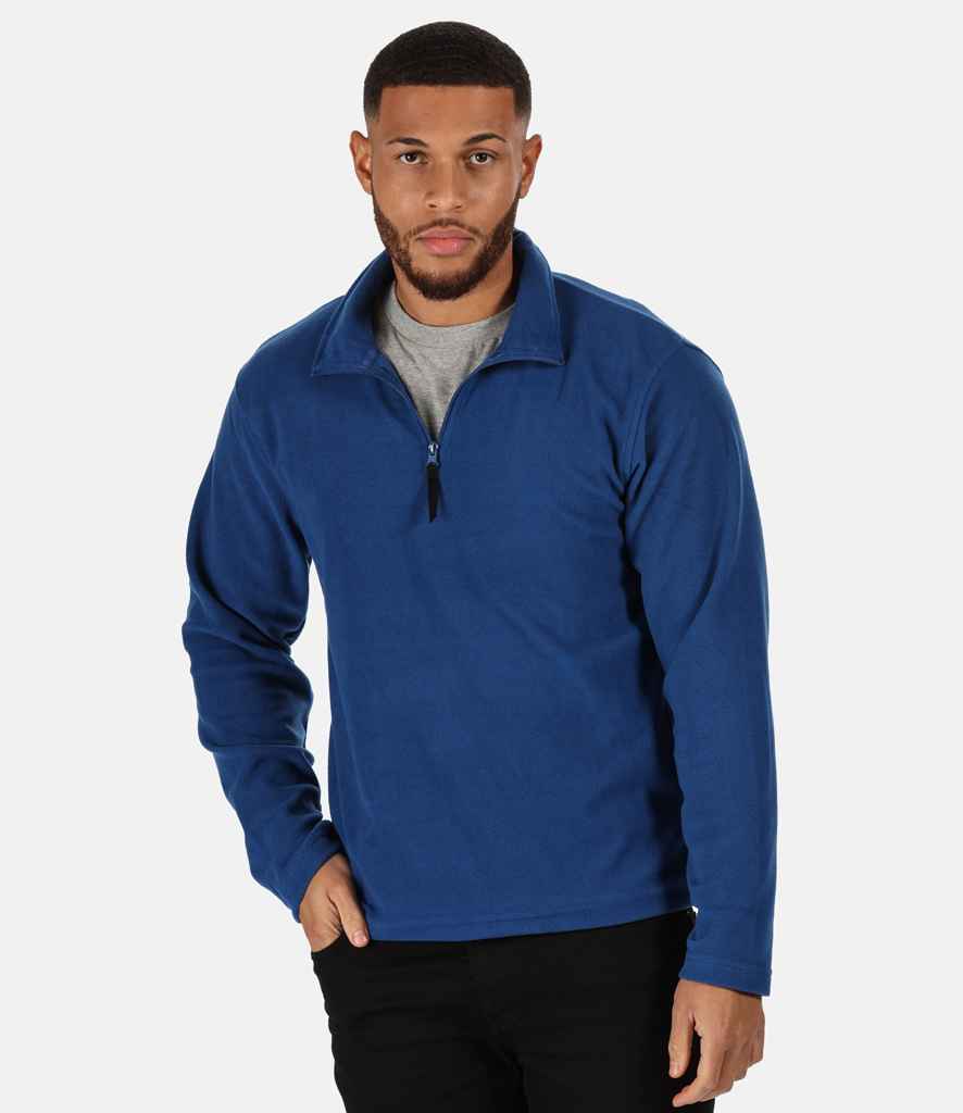 Regatta Zip Neck Micro Fleece in Royal Blue by Regatta — Custom branded clothing by Print Press, featuring premium embroidery produced in our specialist print lab in the UK.