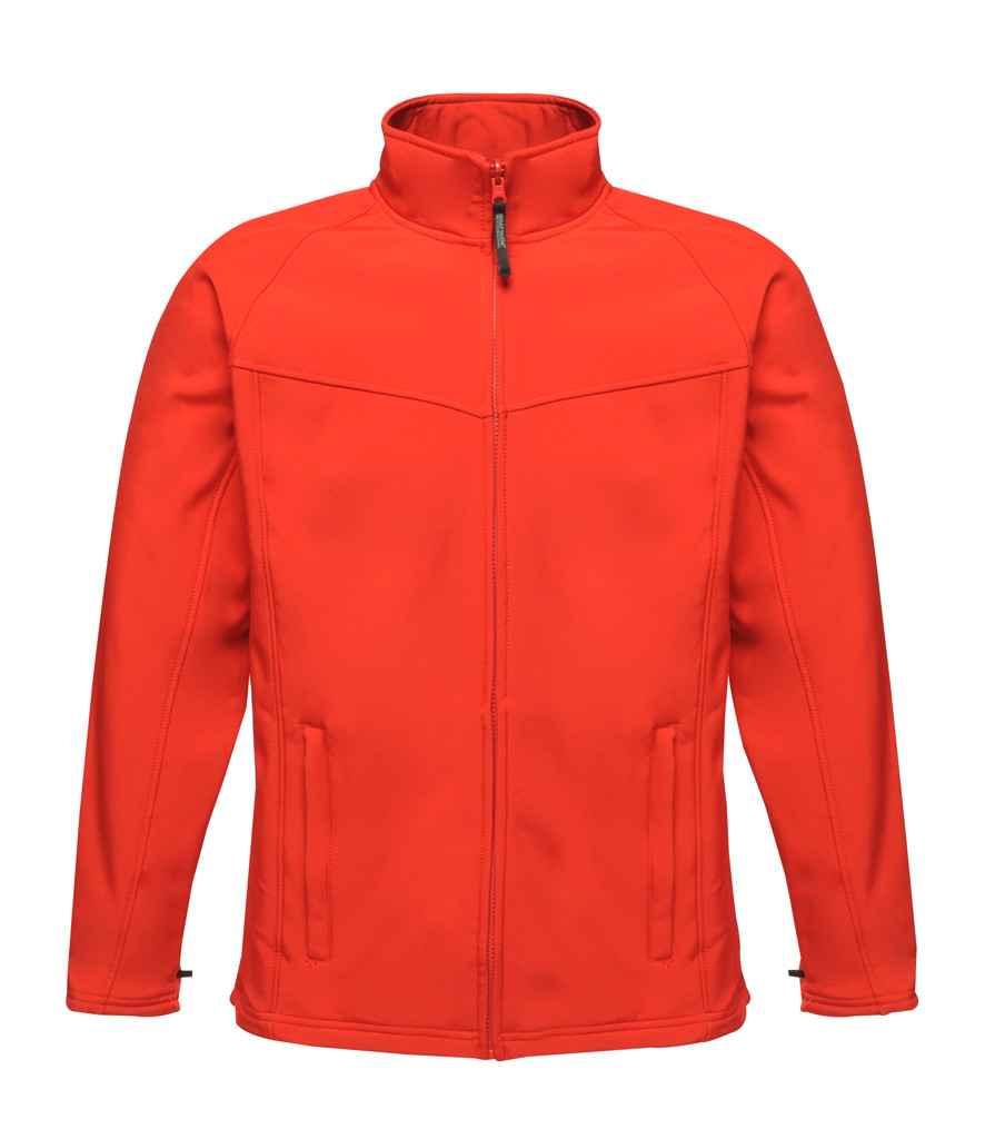 Regatta Uproar Soft Shell Jacket in Classic Red by Regatta — Custom branded clothing by Print Press, featuring premium embroidery produced in our specialist print lab in the UK.