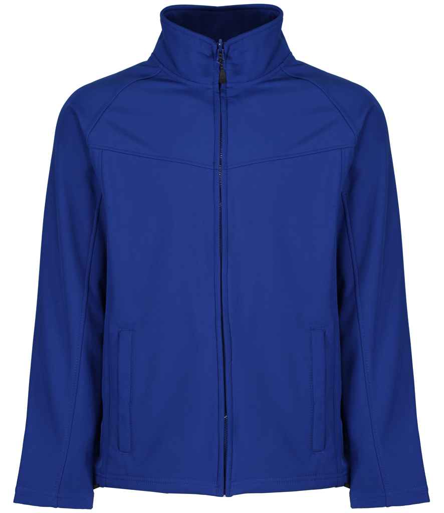 Regatta Uproar Soft Shell Jacket in New Royal Blue by Regatta — Custom branded clothing by Print Press, featuring premium embroidery produced in our specialist print lab in the UK.