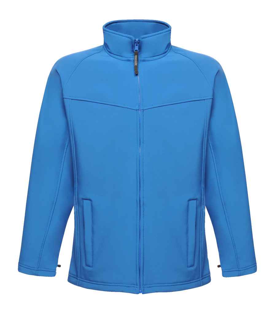 Regatta Uproar Soft Shell Jacket in Oxford Blue by Regatta — Custom branded clothing by Print Press, featuring premium embroidery produced in our specialist print lab in the UK.