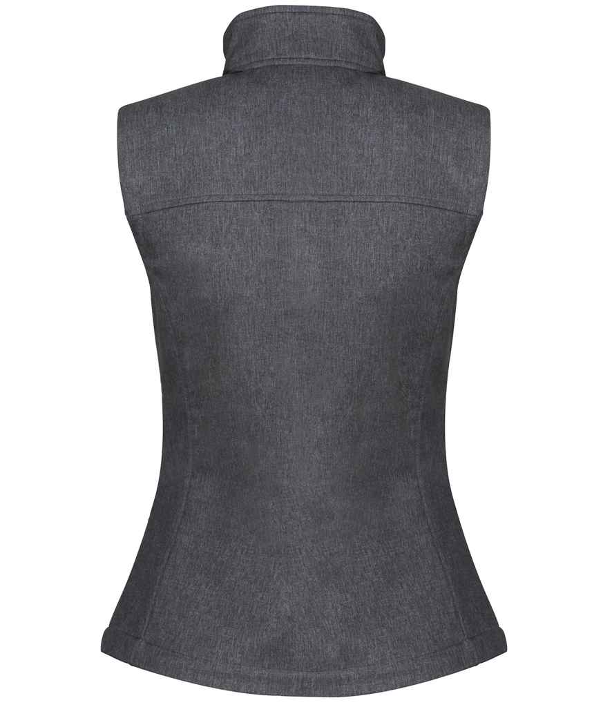 Regatta Ladies Flux Soft Shell Bodywarmer in by Regatta — Custom branded clothing by Print Press, featuring premium embroidery produced in our specialist print lab in the UK.