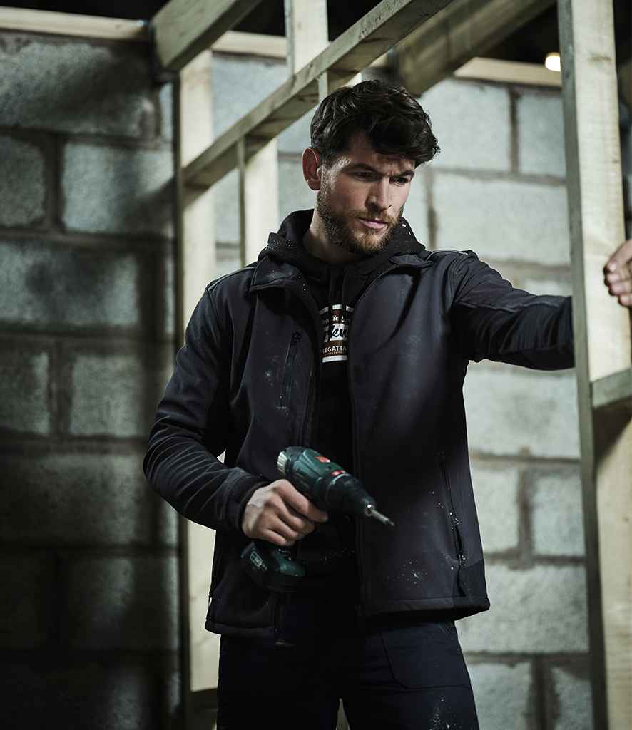 Regatta Sandstorm Soft Shell Workwear Jacket in by Regatta — Custom branded clothing by Print Press, featuring premium embroidery produced in our specialist print lab in the UK.