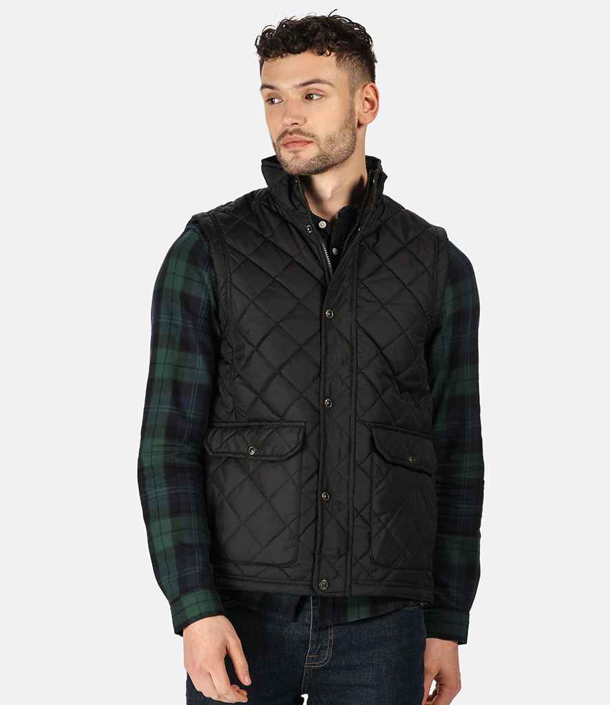 Regatta Tyler Diamond Quilted Bodywarmer in by Regatta — Custom branded clothing by Print Press, featuring premium embroidery produced in our specialist print lab in the UK.