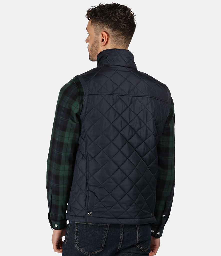 Regatta Tyler Diamond Quilted Bodywarmer in by Regatta — Custom branded clothing by Print Press, featuring premium embroidery produced in our specialist print lab in the UK.