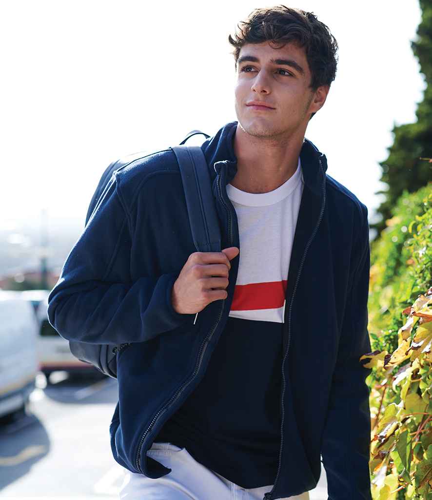Regatta Omicron III Waterproof Fleece Jacket in Navy Navy by Regatta — Custom branded clothing by Print Press, featuring premium embroidery produced in our specialist print lab in the UK.