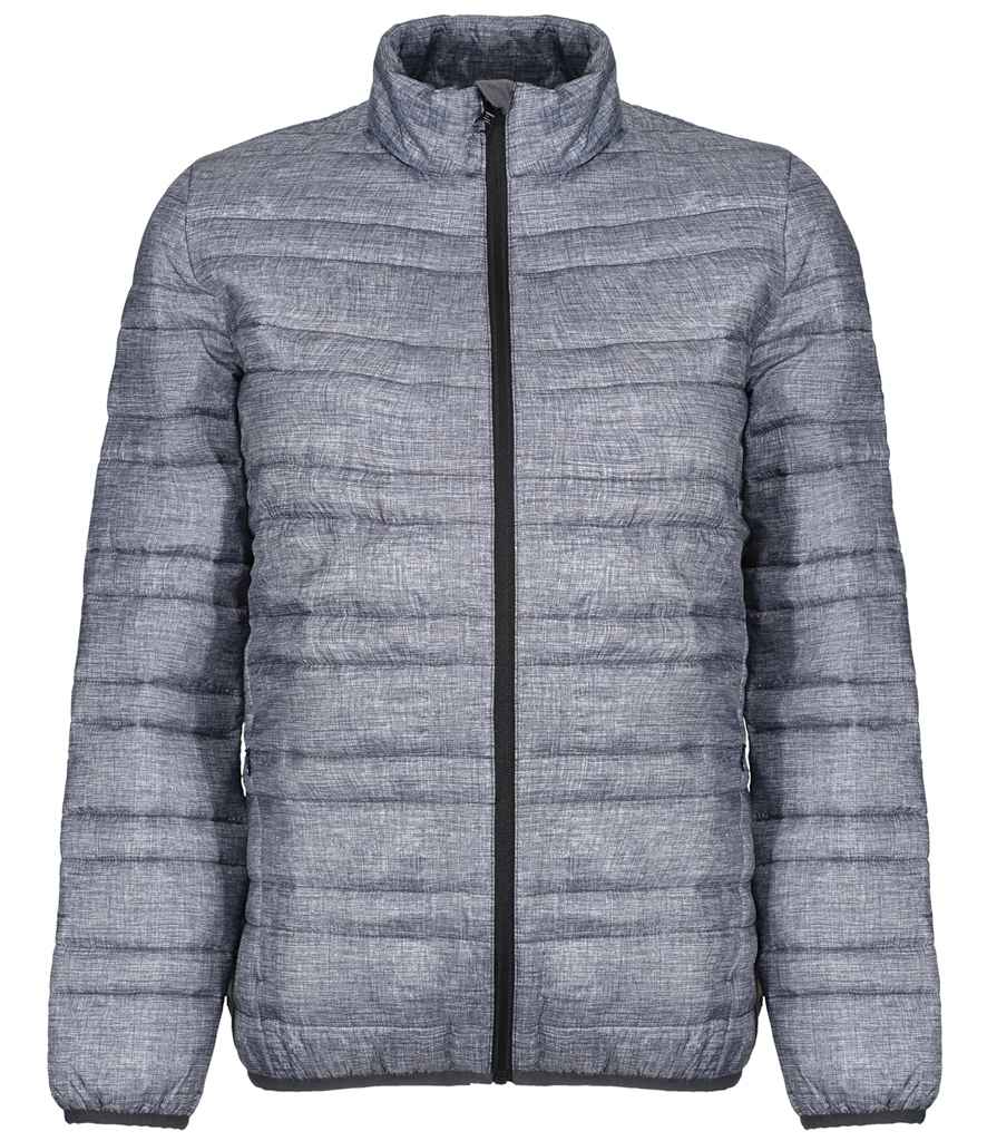 Regatta Firedown Insulated Jacket in Grey Marl Black by Regatta — Custom branded clothing by Print Press, featuring premium embroidery produced in our specialist print lab in the UK.