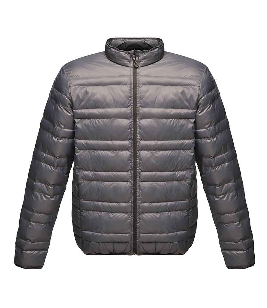 Regatta Firedown Insulated Jacket in Seal Grey Black by Regatta — Custom branded clothing by Print Press, featuring premium embroidery produced in our specialist print lab in the UK.