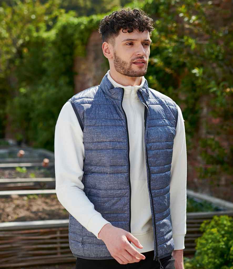 Regatta Firedown Insulated Bodywarmer in Grey Marl Black by Regatta — Custom branded clothing by Print Press, featuring premium embroidery produced in our specialist print lab in the UK.