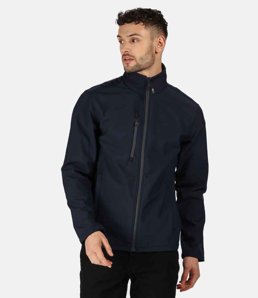 Regatta Honestly Made Recycled Soft Shell Jacket in by Regatta Honestly Made — Custom branded clothing by Print Press, featuring premium embroidery produced in our specialist print lab in the UK.