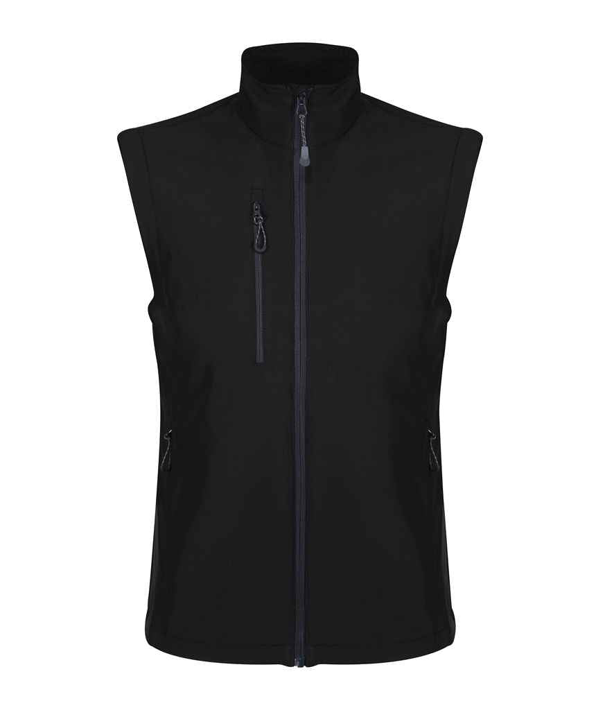 Regatta Honestly Made Recycled Soft Shell Bodywarmer in by Regatta Honestly Made — Custom branded clothing by Print Press, featuring premium embroidery produced in our specialist print lab in the UK.