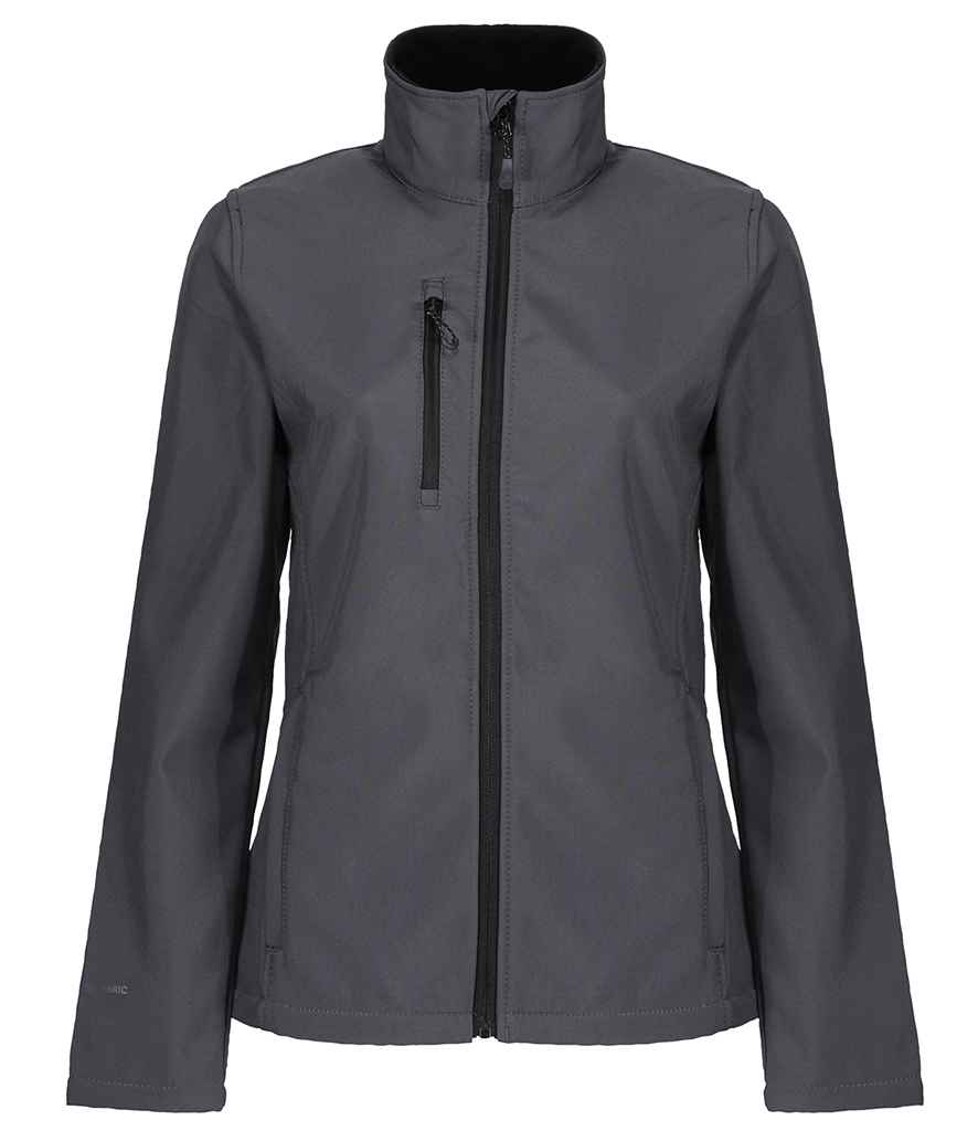 Regatta Honestly Made Ladies Recycled Soft Shell Jacket in Seal Grey by Regatta Honestly Made — Custom branded clothing by Print Press, featuring premium embroidery produced in our specialist print lab in the UK.