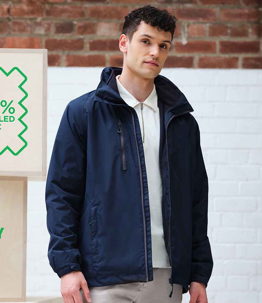 Regatta Honestly Made Recycled 3-in-1 Jacket in Navy Navy by Regatta Honestly Made — Custom branded clothing by Print Press, featuring premium embroidery produced in our specialist print lab in the UK.