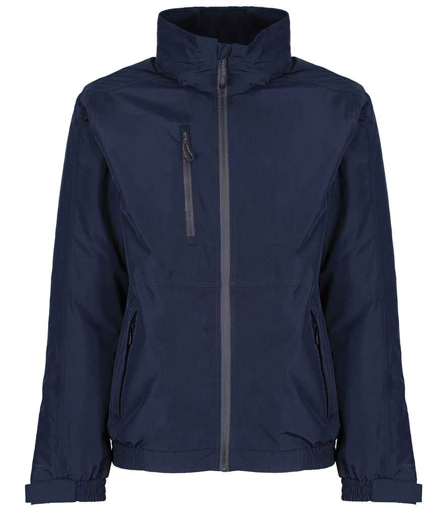 Regatta Honestly Made Recycled Bomber Jacket in Navy by Regatta Honestly Made — Custom branded clothing by Print Press, featuring premium embroidery produced in our specialist print lab in the UK.