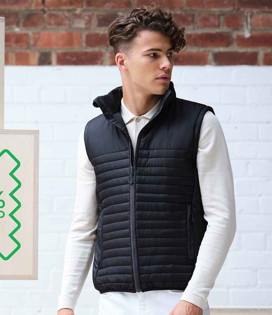 Regatta Honestly Made Recycled Insulated Bodywarmer in Black by Regatta Honestly Made — Custom branded clothing by Print Press, featuring premium embroidery produced in our specialist print lab in the UK.
