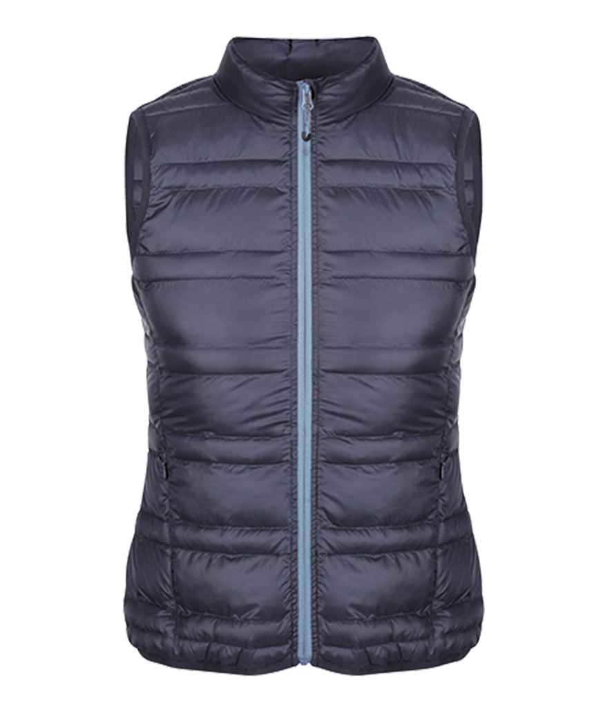 Regatta Ladies Firedown Insulated Bodywarmer in Navy French Blue by Regatta — Custom branded clothing by Print Press, featuring premium embroidery produced in our specialist print lab in the UK.