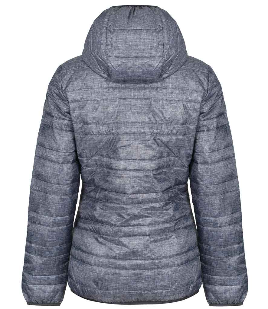 Regatta Ladies Firedown Packaway Hooded Baffle Jacket in by Regatta — Custom branded clothing by Print Press, featuring premium embroidery produced in our specialist print lab in the UK.