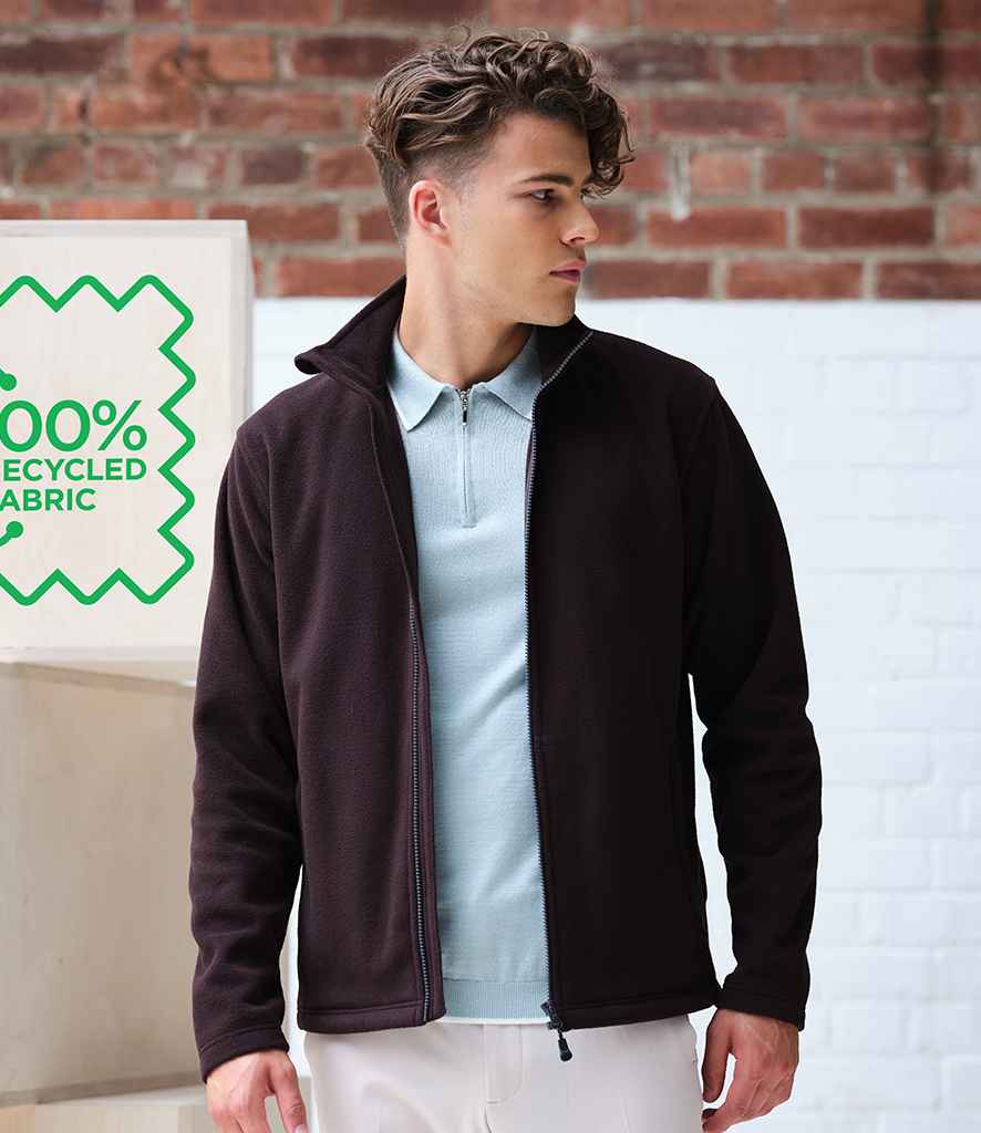 Regatta Honestly Made Recycled Micro Fleece Jacket in Black by Regatta Honestly Made — Custom branded clothing by Print Press, featuring premium embroidery produced in our specialist print lab in the UK.