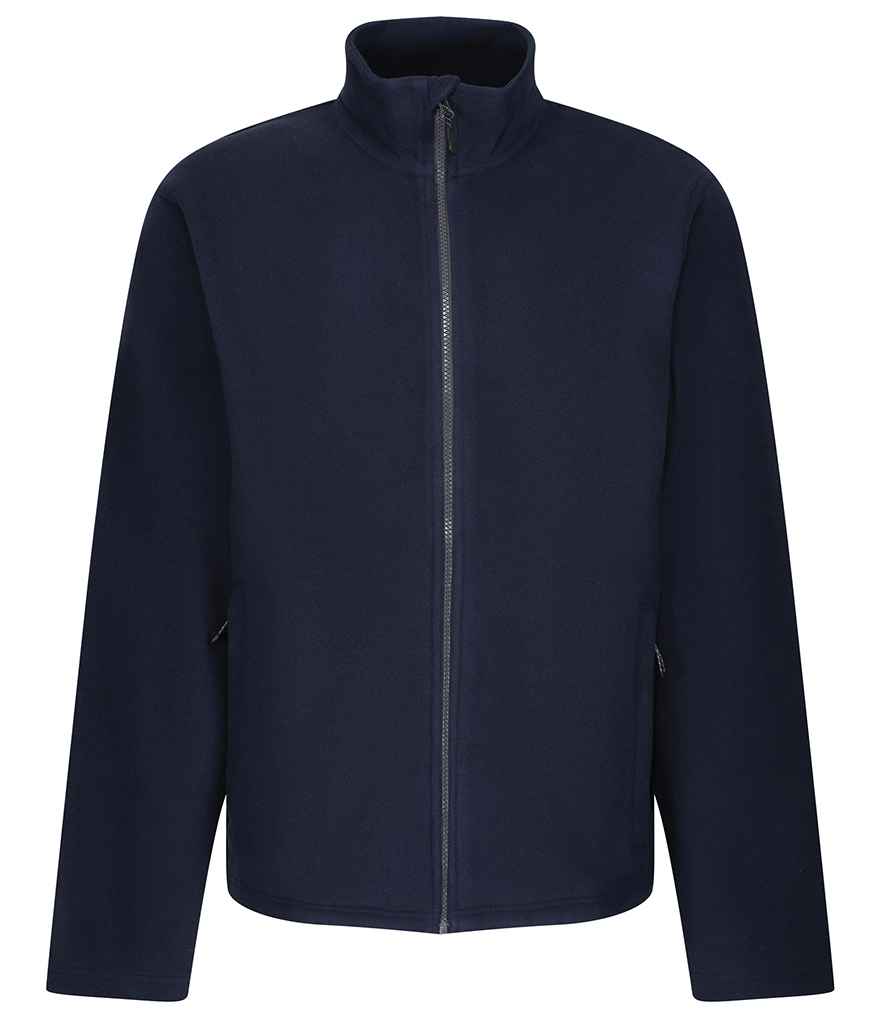 Regatta Honestly Made Recycled Micro Fleece Jacket in Navy by Regatta Honestly Made — Custom branded clothing by Print Press, featuring premium embroidery produced in our specialist print lab in the UK.