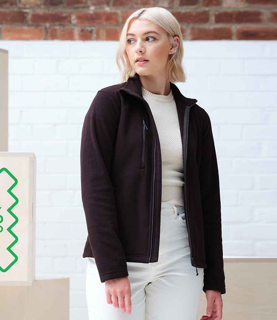 Regatta Honestly Made Ladies Recycled Fleece Jacket in Black by Regatta Honestly Made — Custom branded clothing by Print Press, featuring premium embroidery produced in our specialist print lab in the UK.