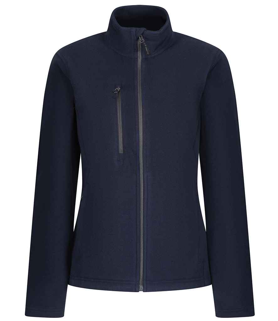 Regatta Honestly Made Ladies Recycled Fleece Jacket in Navy by Regatta Honestly Made — Custom branded clothing by Print Press, featuring premium embroidery produced in our specialist print lab in the UK.