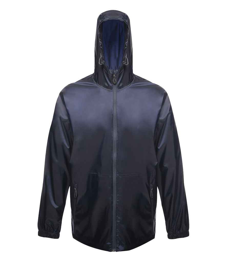 Regatta Pro Packaway Waterproof Breathable Jacket in Navy by Regatta — Custom branded clothing by Print Press, featuring premium embroidery produced in our specialist print lab in the UK.