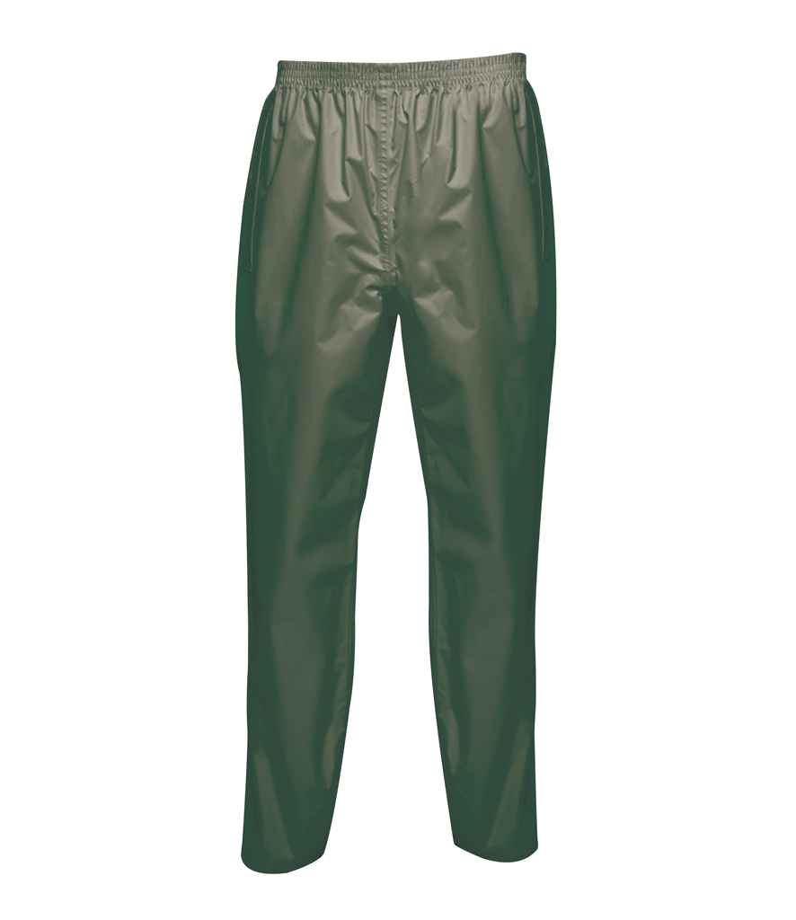 Regatta Pro Packaway Waterproof Breathable Overtrousers in by Regatta — Custom branded clothing by Print Press, featuring premium embroidery produced in our specialist print lab in the UK.