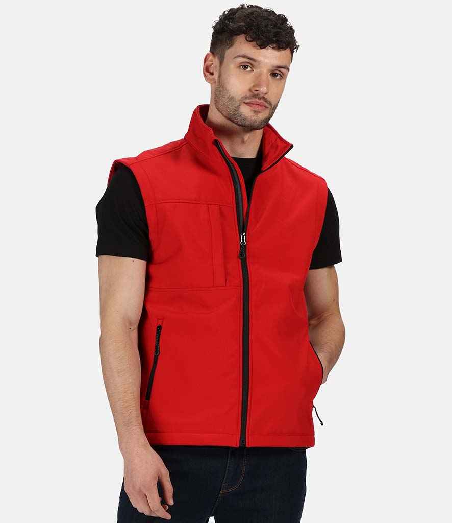 Regatta Octagon II Printable Soft Shell Bodywarmer in Classic Red Black by Regatta — Custom branded clothing by Print Press, featuring premium embroidery produced in our specialist print lab in the UK.