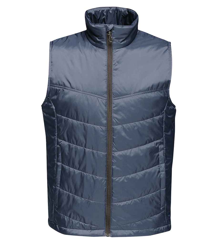 Regatta Stage II Insulated Bodywarmer in Navy by Regatta — Custom branded clothing by Print Press, featuring premium embroidery produced in our specialist print lab in the UK.