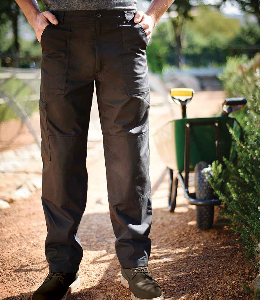 Regatta Action Trousers in Black by Regatta — Custom branded clothing by Print Press, featuring premium embroidery produced in our specialist print lab in the UK.