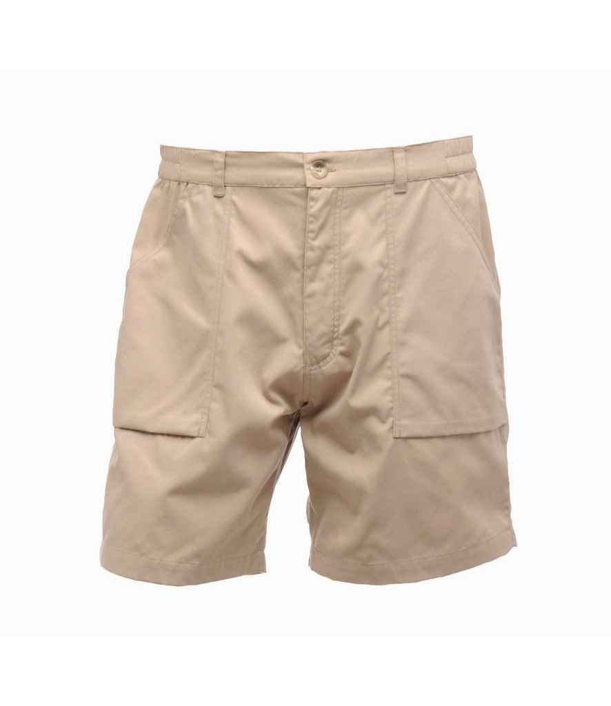 Regatta Action Shorts in Lichen by Regatta — Custom branded clothing by Print Press, featuring premium embroidery produced in our specialist print lab in the UK.