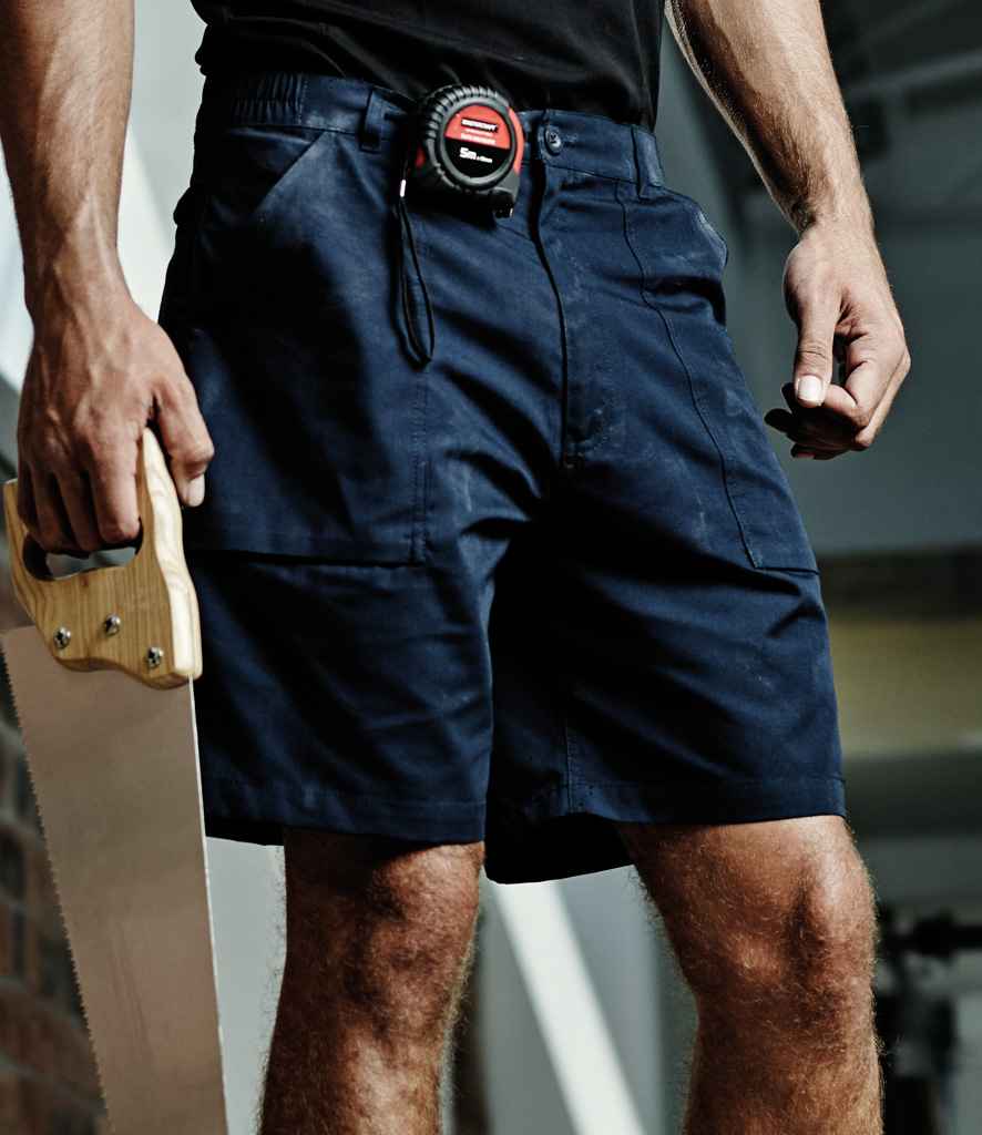 Regatta Action Shorts in Navy by Regatta — Custom branded clothing by Print Press, featuring premium embroidery produced in our specialist print lab in the UK.