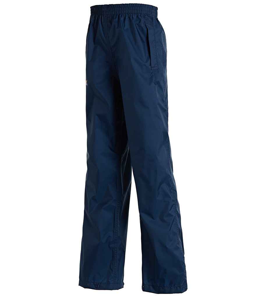 Regatta Kids Packaway Overtrousers in by Regatta — Custom branded clothing by Print Press, featuring premium embroidery produced in our specialist print lab in the UK.