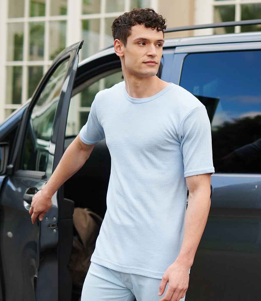 Regatta Thermal Short Sleeve Vest in Blue by Regatta — Custom branded clothing by Print Press, featuring premium embroidery produced in our specialist print lab in the UK.
