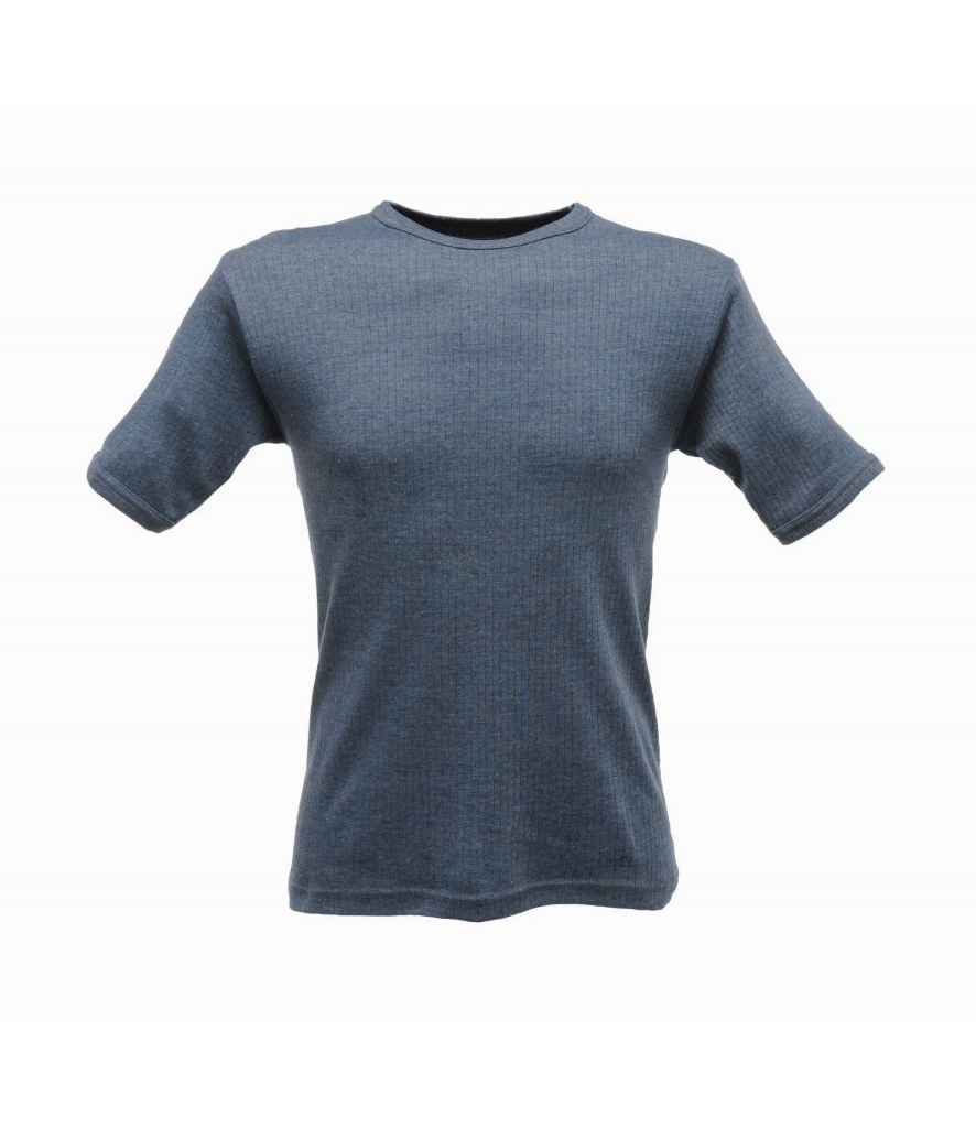 Regatta Thermal Short Sleeve Vest in Denim by Regatta — Custom branded clothing by Print Press, featuring premium embroidery produced in our specialist print lab in the UK.