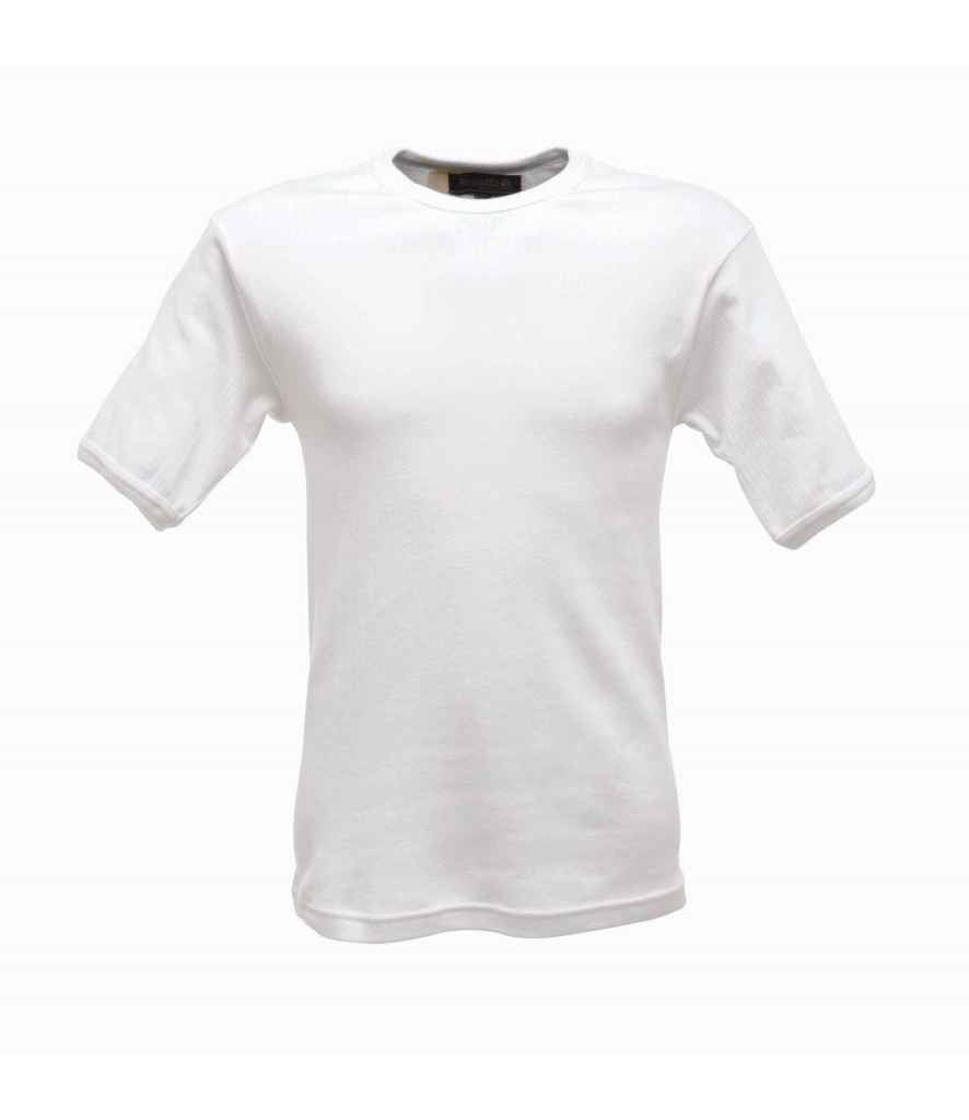 Regatta Thermal Short Sleeve Vest in White by Regatta — Custom branded clothing by Print Press, featuring premium embroidery produced in our specialist print lab in the UK.