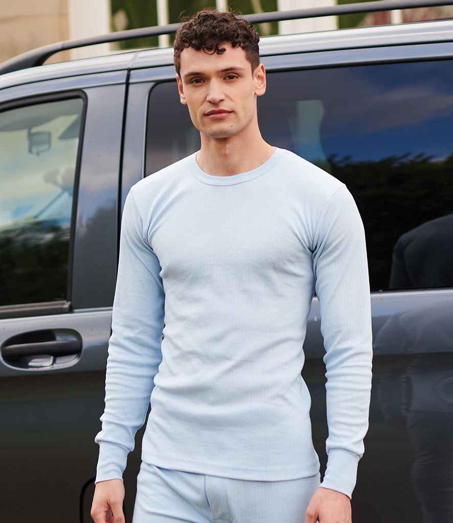 Regatta Thermal Long Sleeve Vest in Blue by Regatta — Custom branded clothing by Print Press, featuring premium embroidery produced in our specialist print lab in the UK.