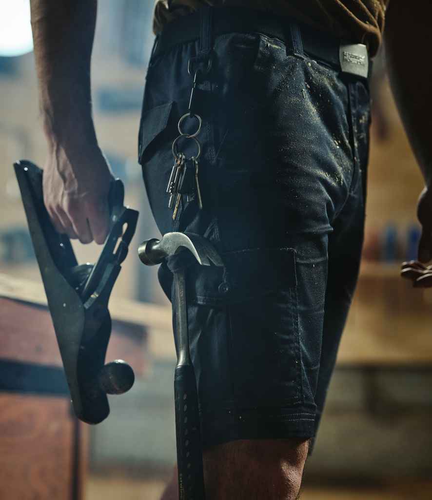 Regatta Pro Cargo Shorts in Black by Regatta — Custom branded clothing by Print Press, featuring premium embroidery produced in our specialist print lab in the UK.