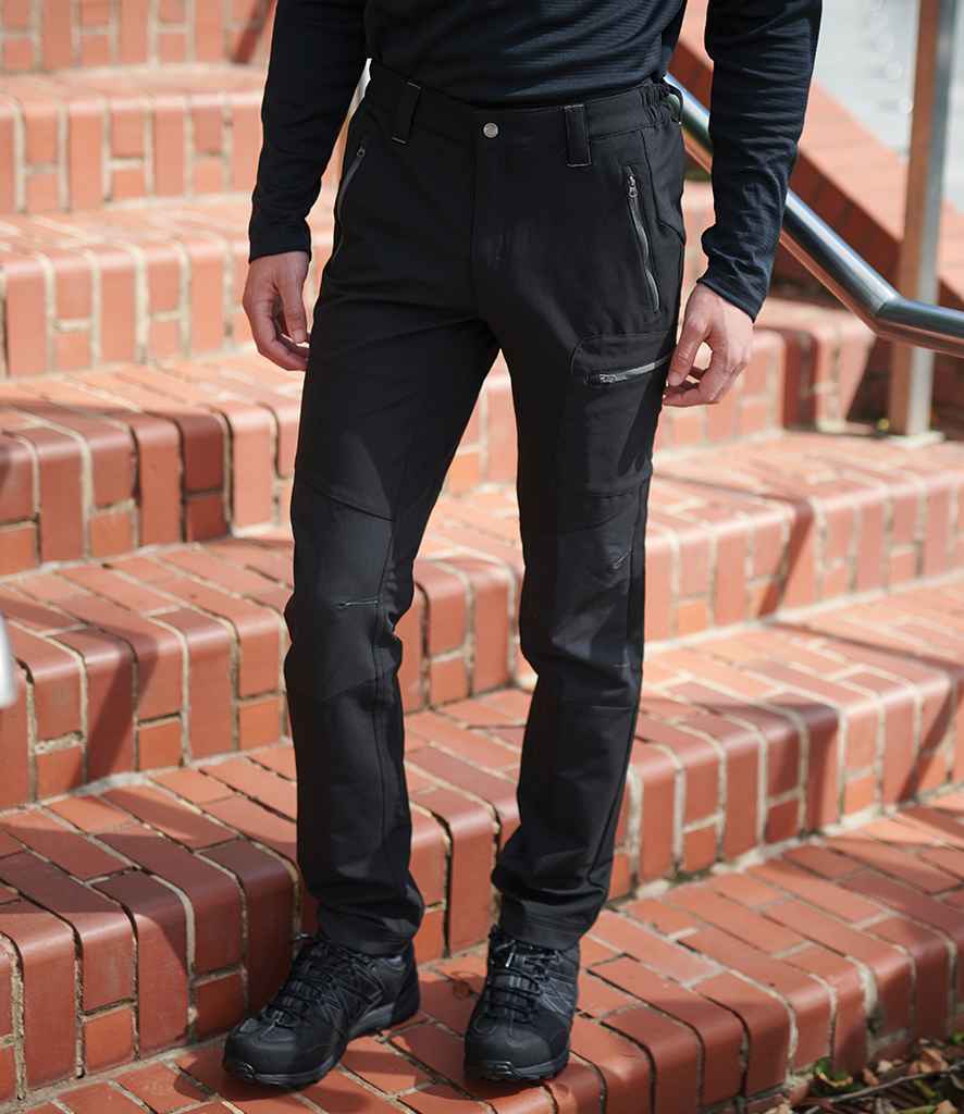 Regatta X-Pro Prolite Stretch Trousers in Black by Regatta — Custom branded clothing by Print Press, featuring premium embroidery produced in our specialist print lab in the UK.