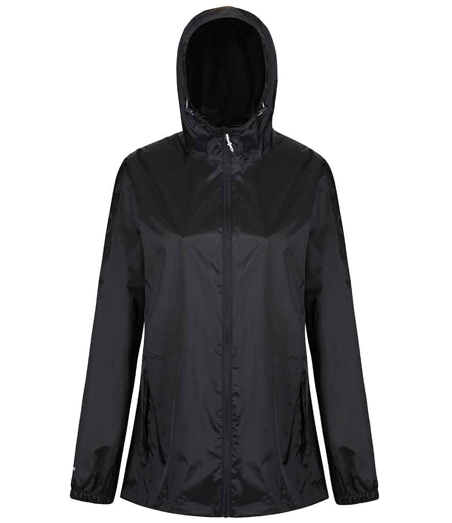 Regatta Ladies Pro Packaway Jacket in Black by Regatta — Custom branded clothing by Print Press, featuring premium embroidery produced in our specialist print lab in the UK.