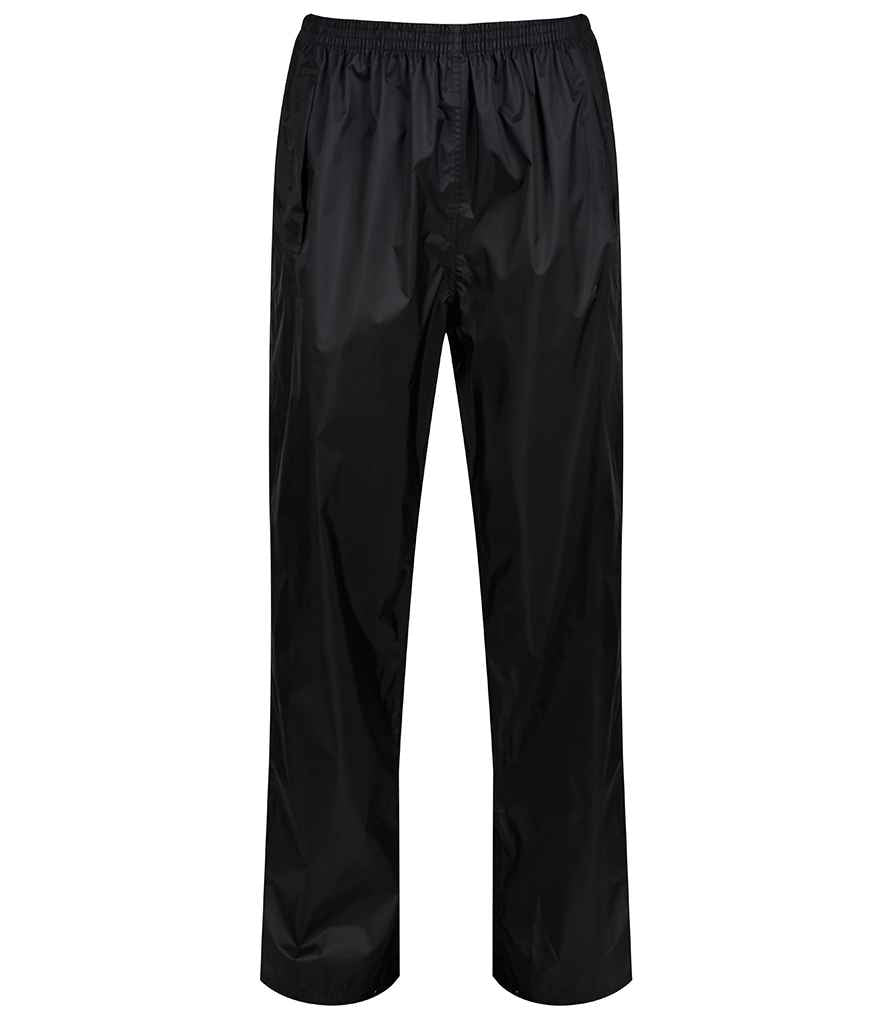 Regatta Ladies Pro Packaway Overtrousers in Black by Regatta — Custom branded clothing by Print Press, featuring premium embroidery produced in our specialist print lab in the UK.